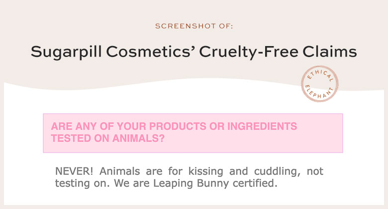 Is Sugarpill Cosmetics Cruelty-Free?